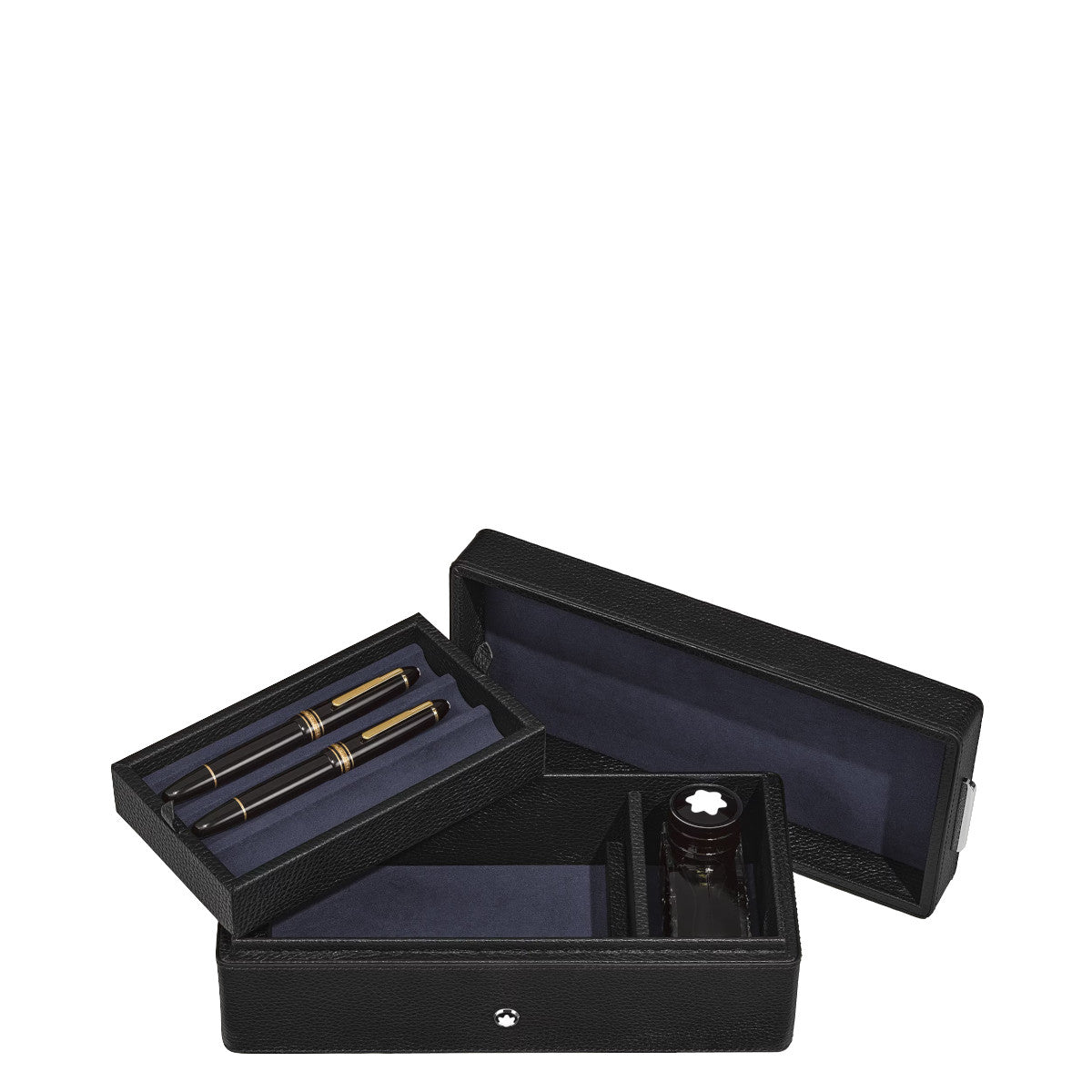 Montblanc Black Grained Leather Pen Case