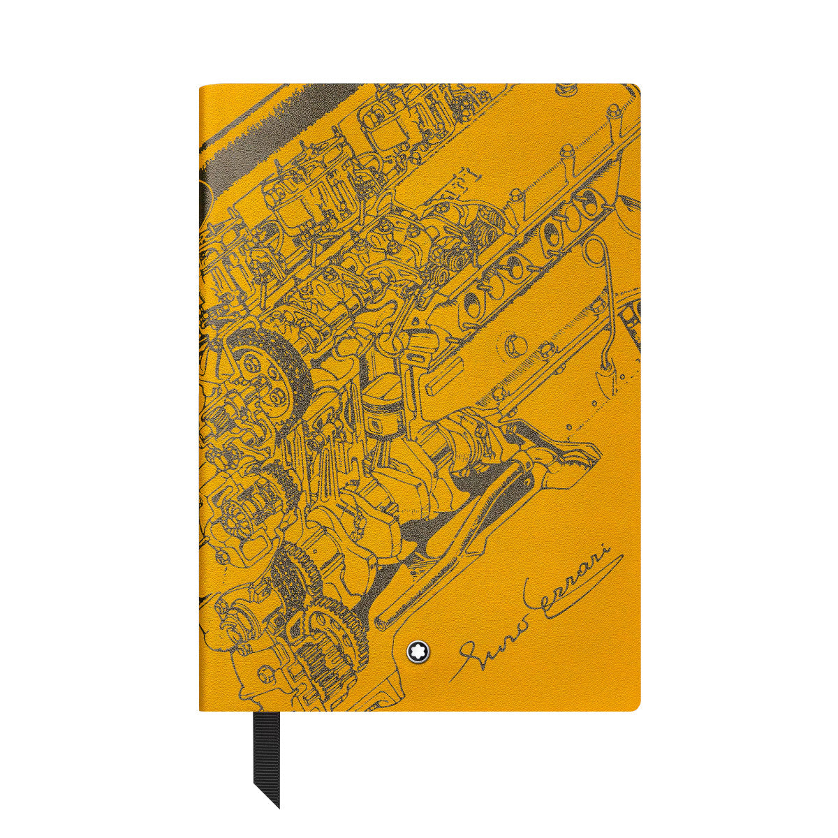 Quaderno formato medio, Great Characters Enzo Ferrari Giallo, pagine a righe