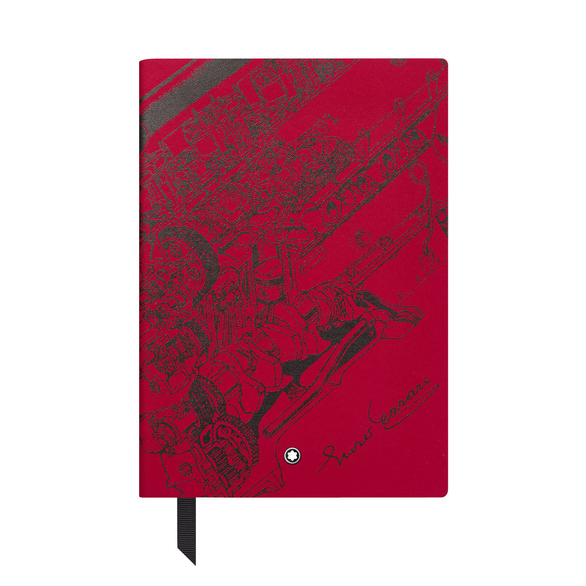 Carnet Moyen Format, Great Characters Enzo Ferrari Rouge, Pages Lignées