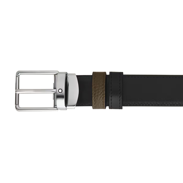 Reversible Montblanc 30 mm Everyday buckle belt in leather