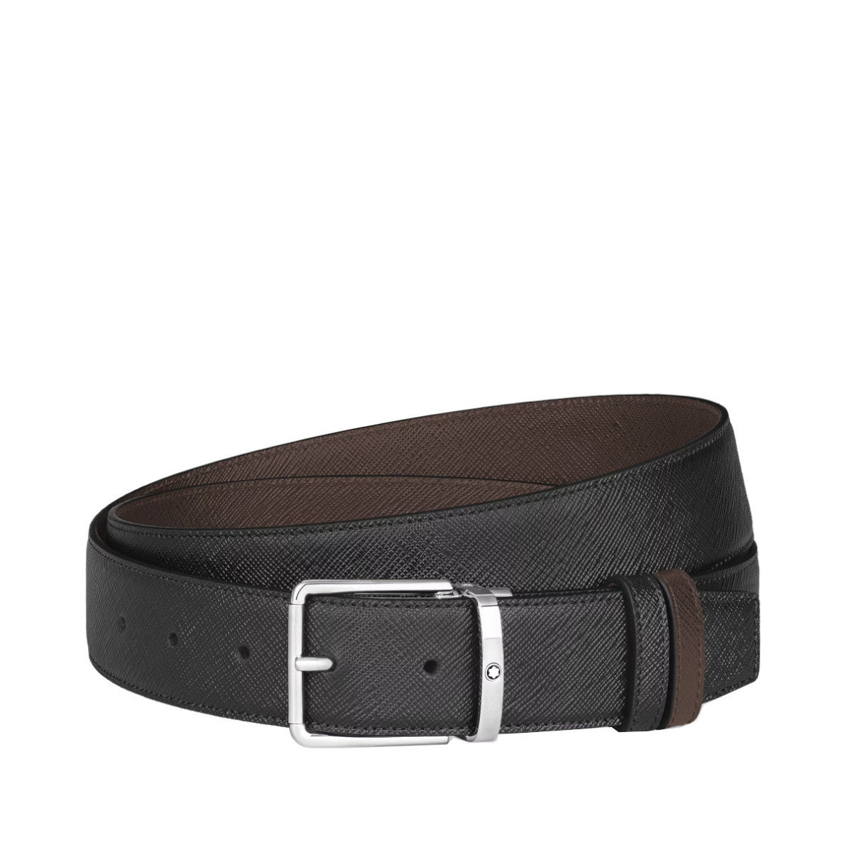 Montblanc Everyday Reversible 35 mm Belt in Black Sartorial Leather
