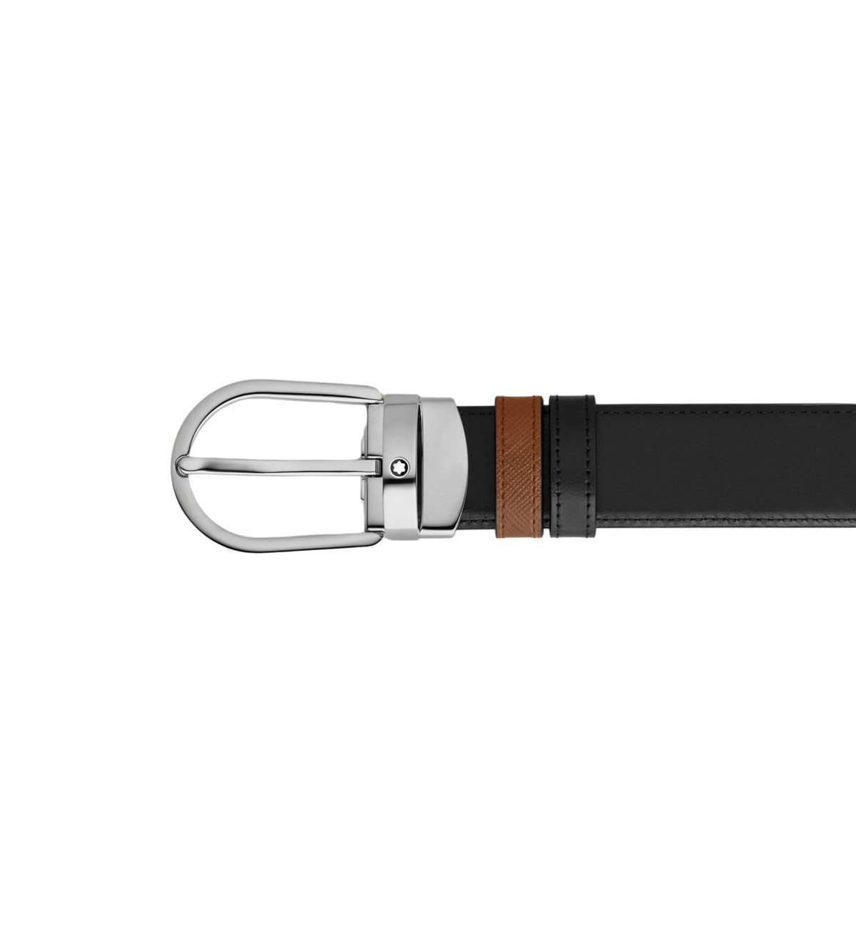 Montblanc 35 mm Reversible Belt in Black/Brown Leather