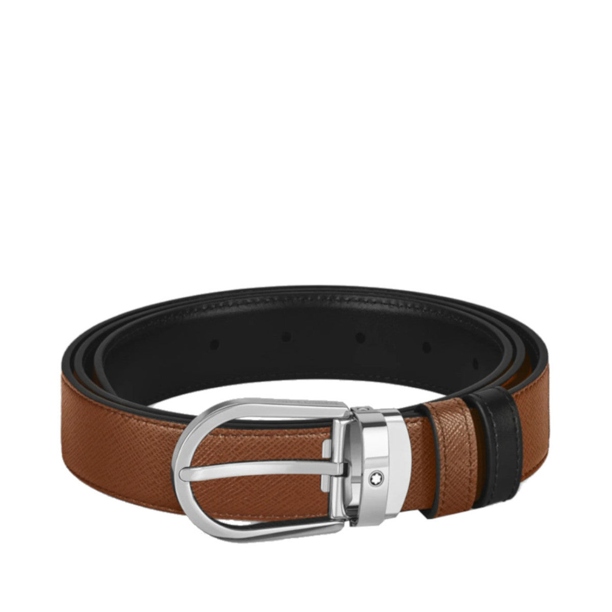 Montblanc 35 mm Reversible Belt in Black/Brown Leather