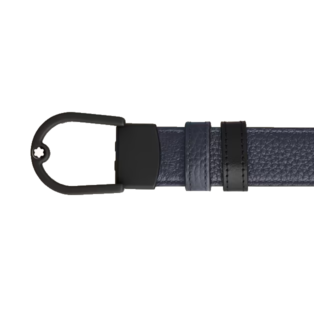 Reversible Horseshoe 30 mm belt in Montblanc grained leather