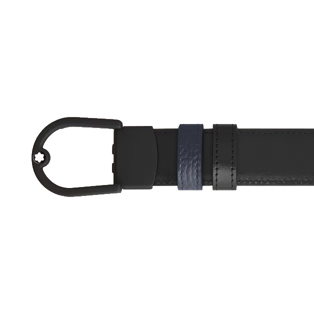Reversible Horseshoe 30 mm belt in Montblanc grained leather