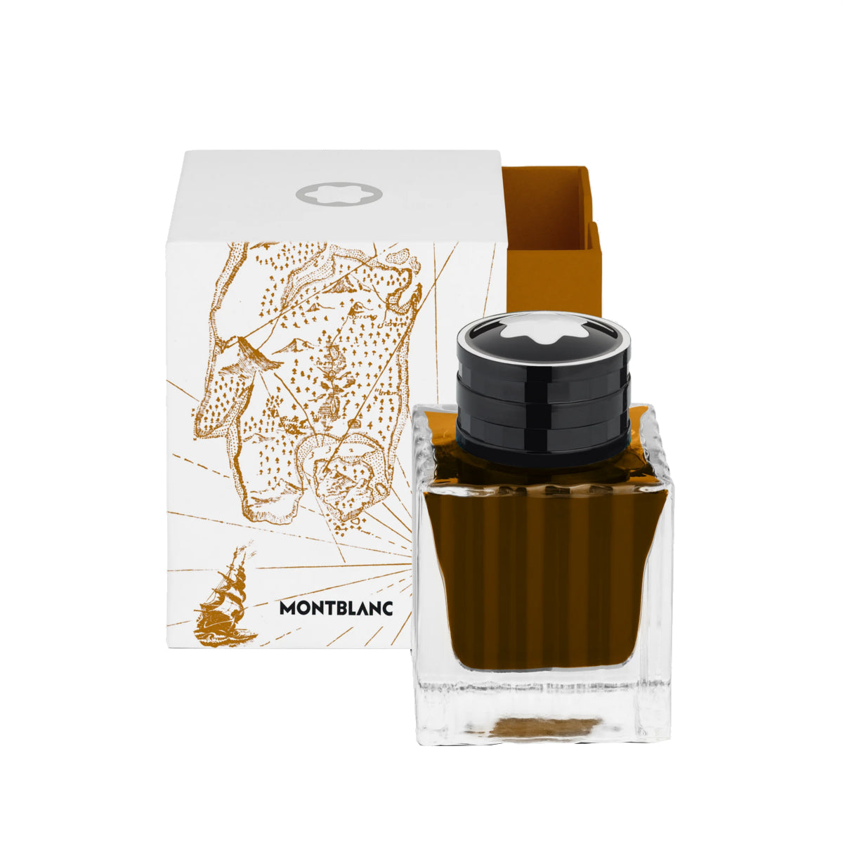 Encrier 50 ml, marron, Hommage à Robert Louis Stevenson