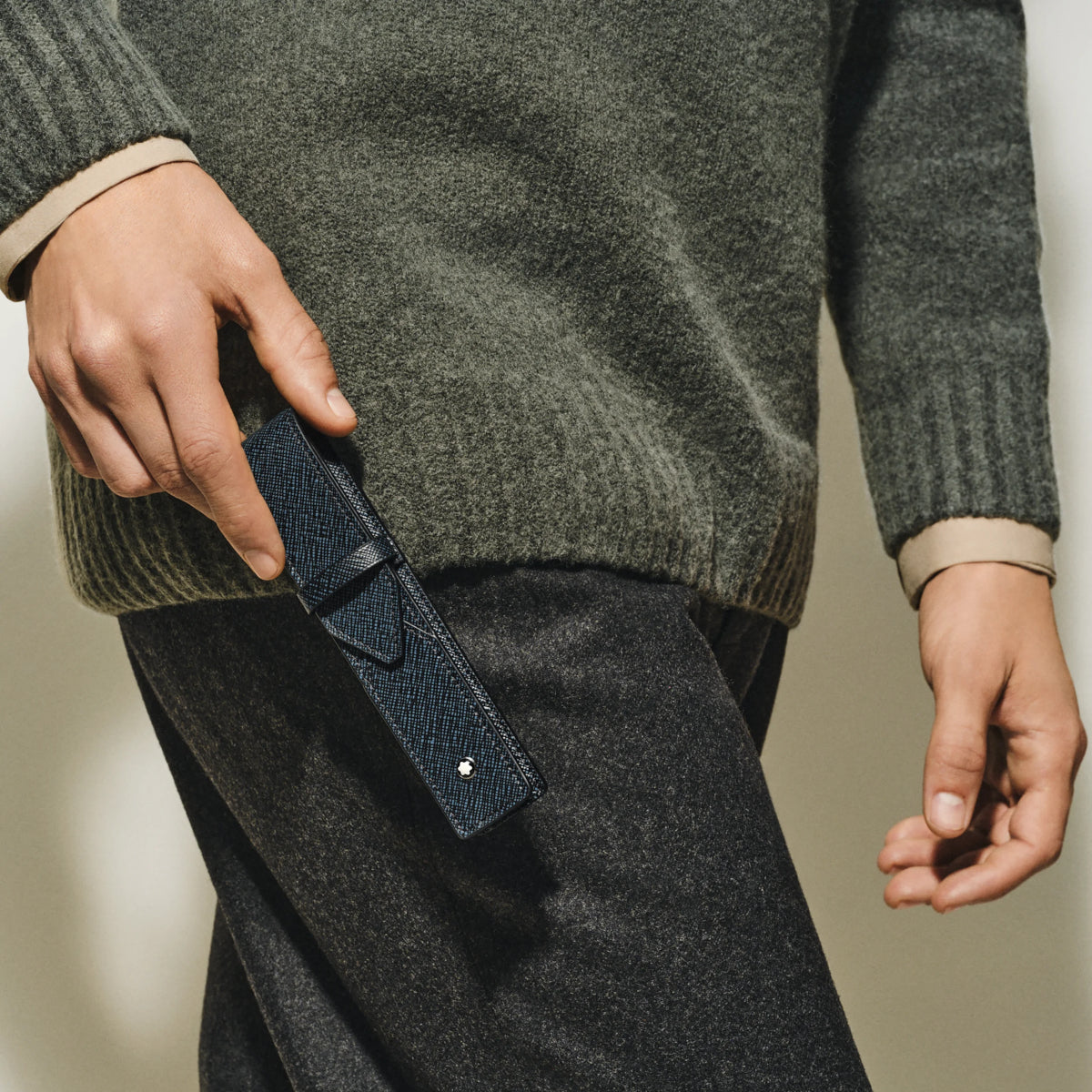 Astuccio per 1 strumento di scrittura Montblanc Sartorial
