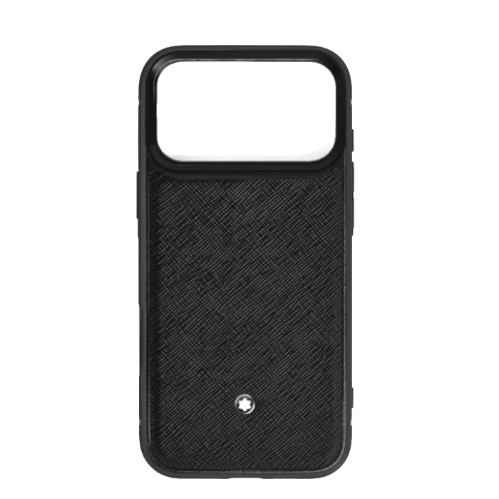 Rigid case for iPhone 17 Pro Max in Montblanc leather Sartorial