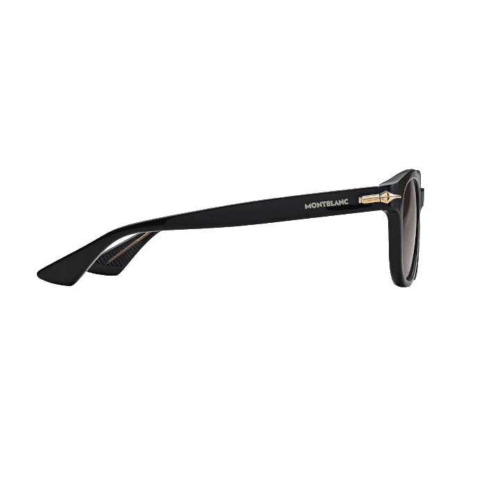 Montblanc round sunglasses with black acetate frame