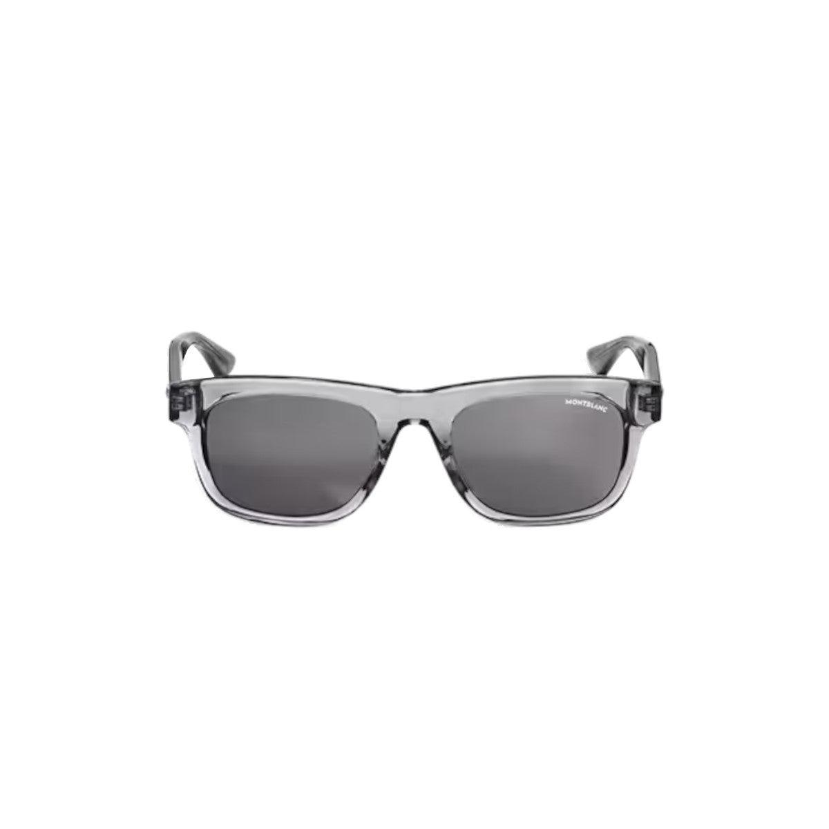 Square sunglasses with a gray acetate frame
