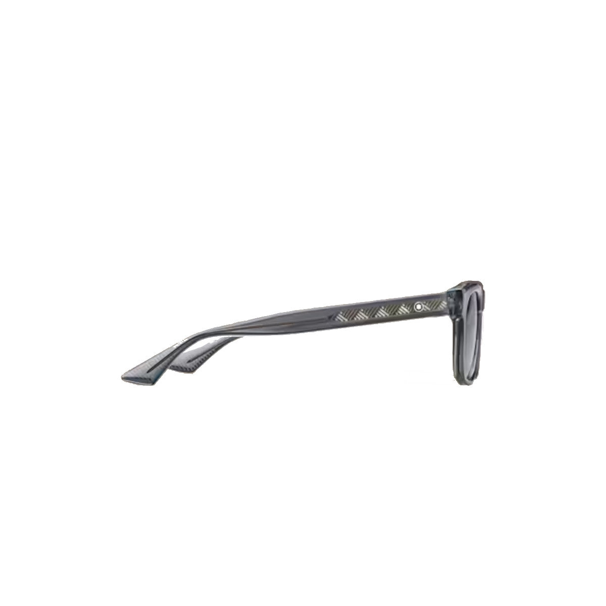 Square sunglasses with a gray acetate frame