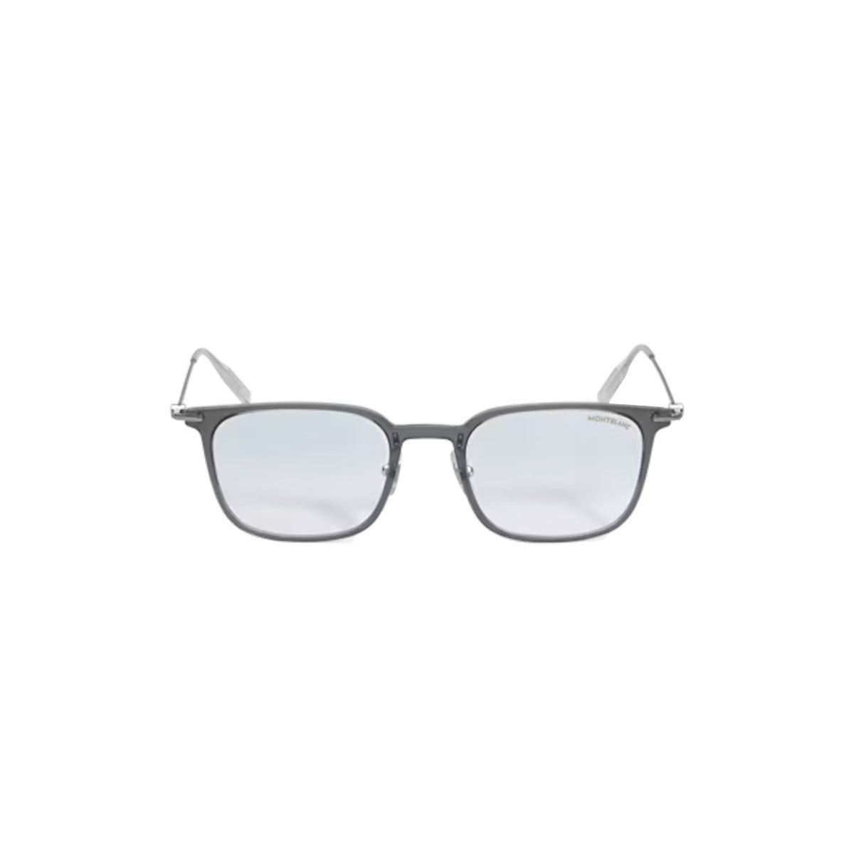 Square sunglasses with injected gray frame