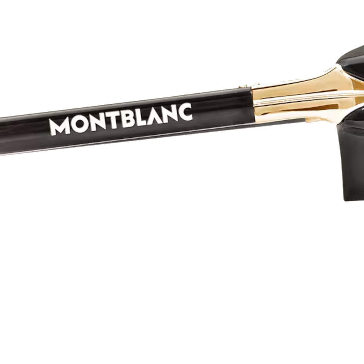 Square sunglasses with gold metal frame