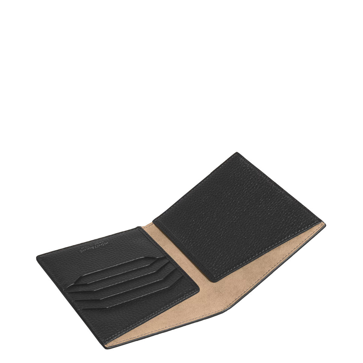 Montblanc Passport Holder in Black Grained Leather