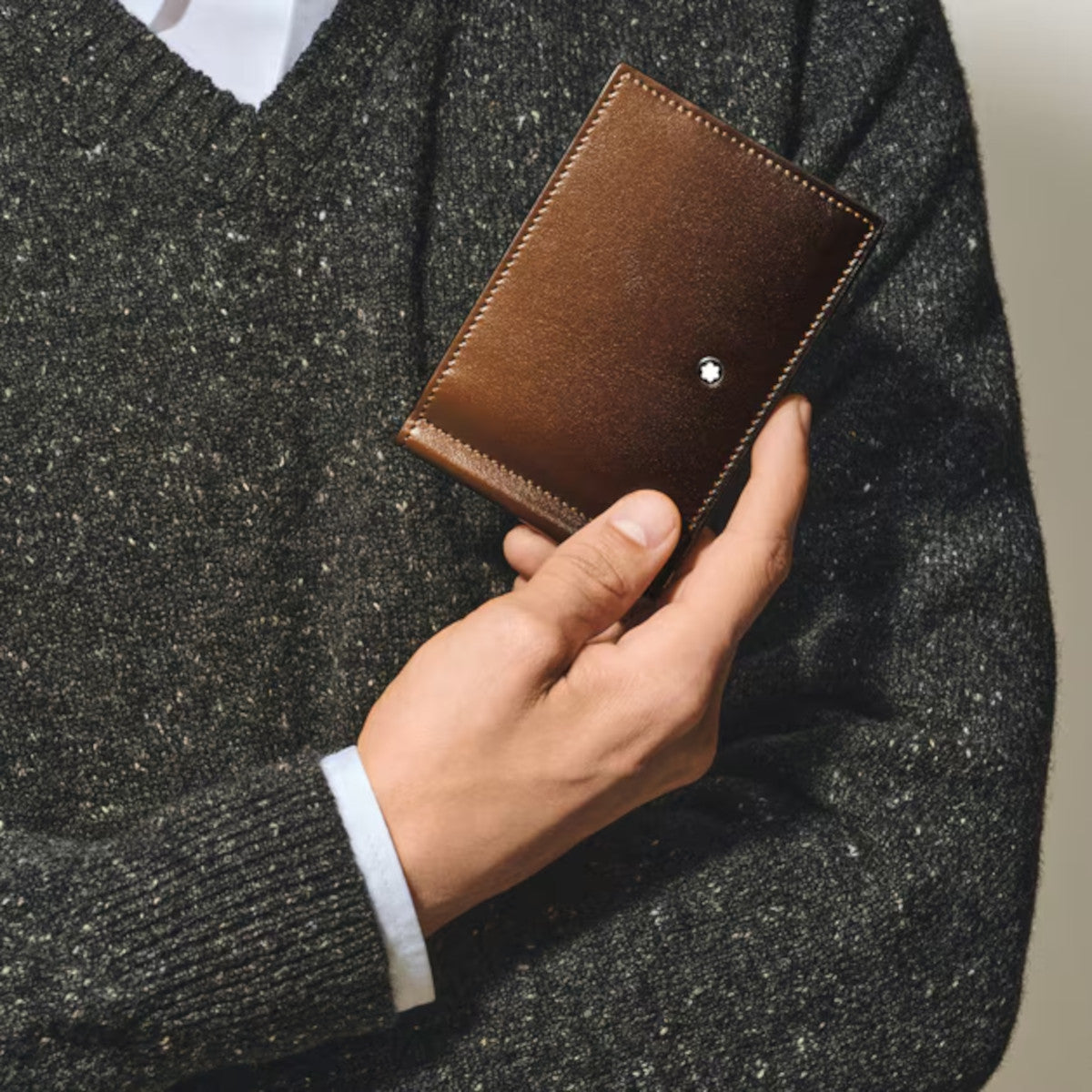 6cc Wallet with Montblanc Money Clip Meisterstück Sfumato