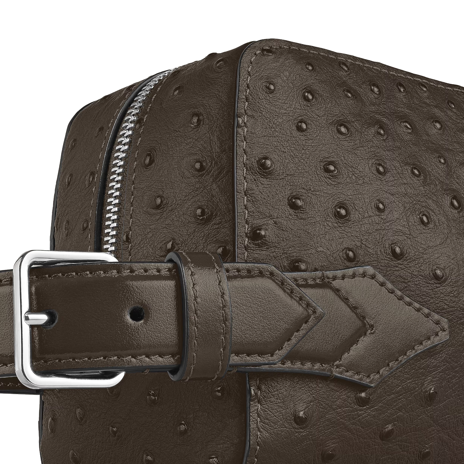 Astuccio da toilette Montblanc in pelle stampata Struzzo