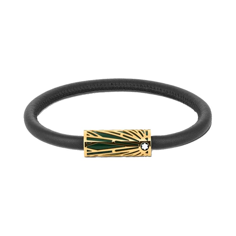Bracelet hommeMontblancBracelet de la collection Montblanc Meisterstück The Origin, laqué vertS
