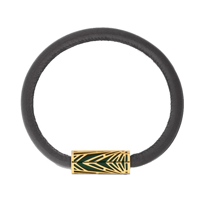 Bracelet hommeMontblancBracelet de la collection Montblanc Meisterstück The Origin, laqué vertS