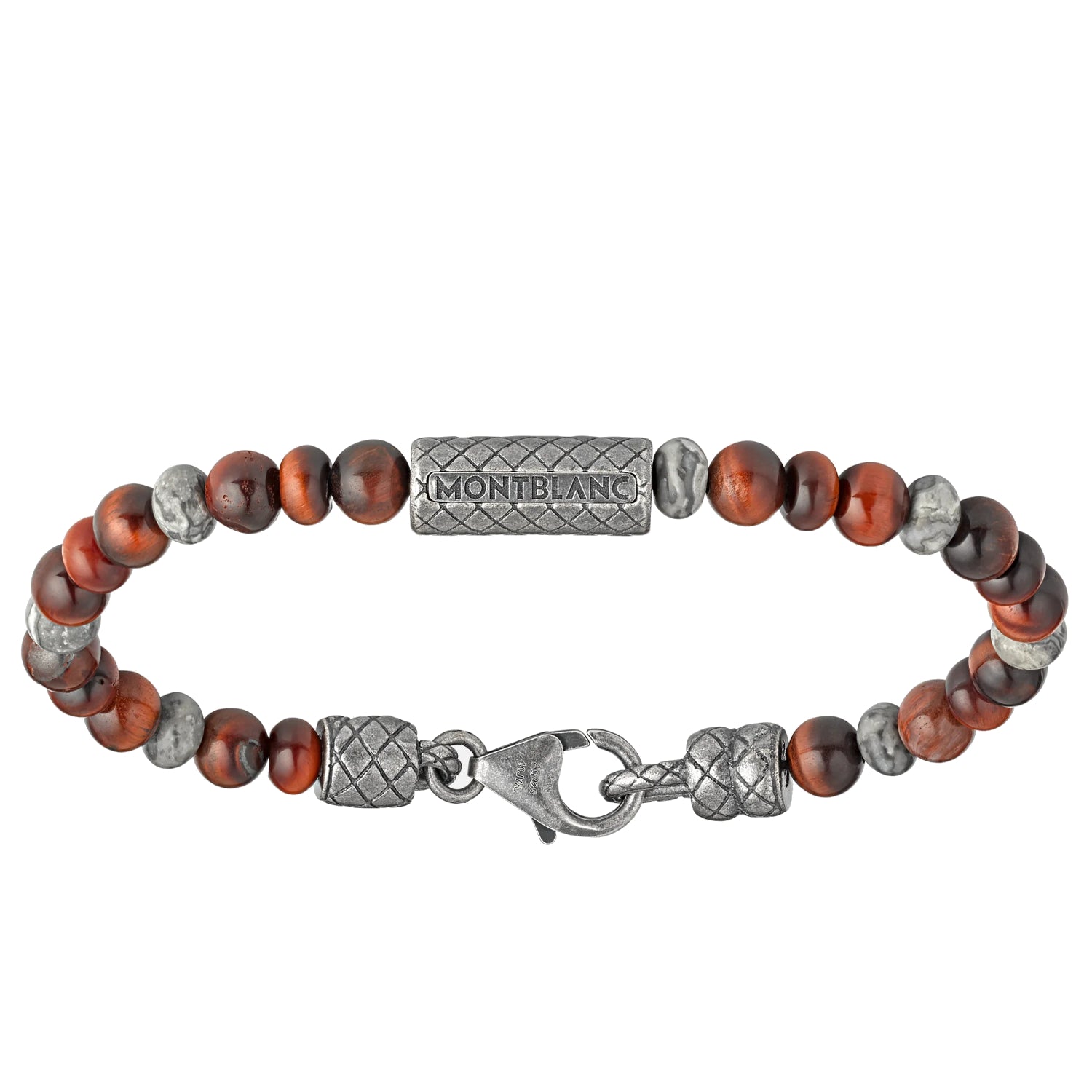 Bracelet hommeMontblancBracelet double en argent et perles