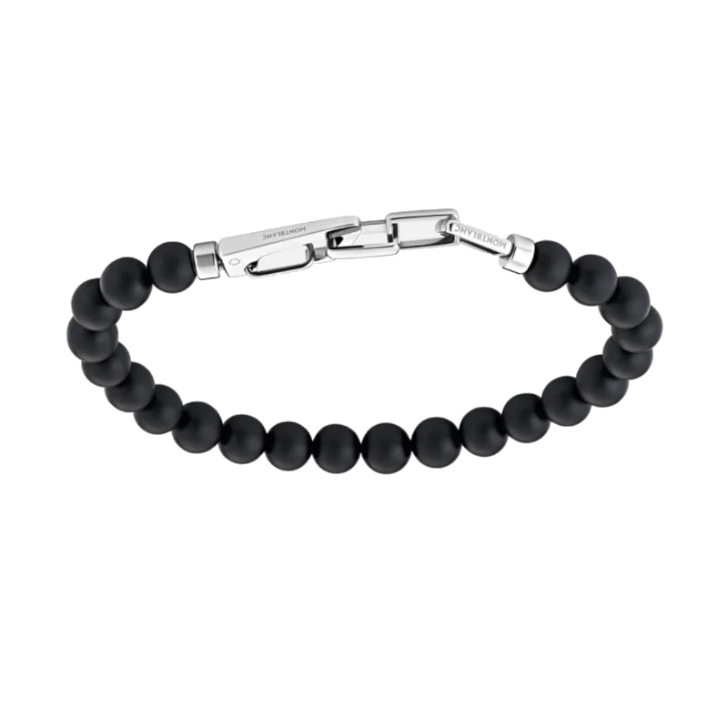 Bracelet hommeMontblancBracelet homme Montblanc Wrap Me en perle d'onyxS