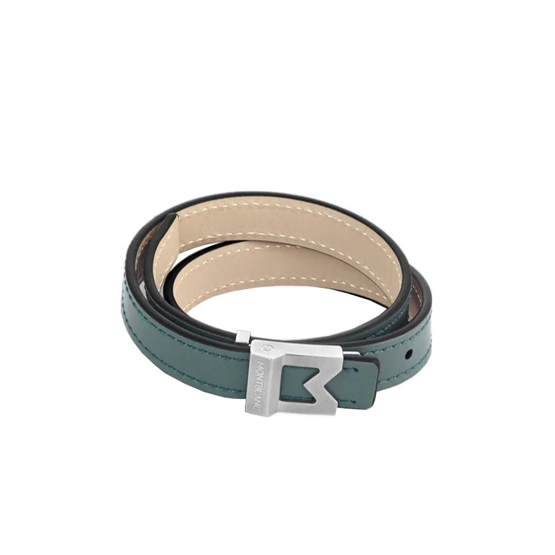 Bracelet hommeMontblancBracelet M Montblanc logo en cuir d'étain, taille réglable