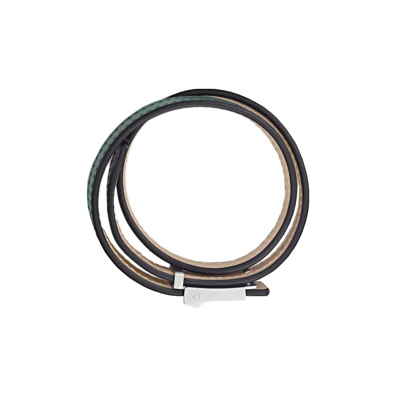 Bracelet hommeMontblancBracelet M Montblanc logo en cuir d'étain, taille réglable