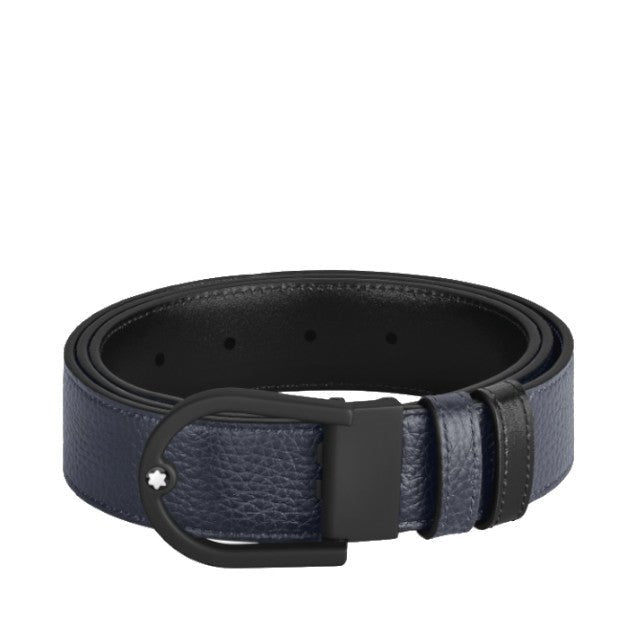 Ceinture hommeMontblancCeinture Montblanc réversible boucle fer à cheval de 35 mm en cuir