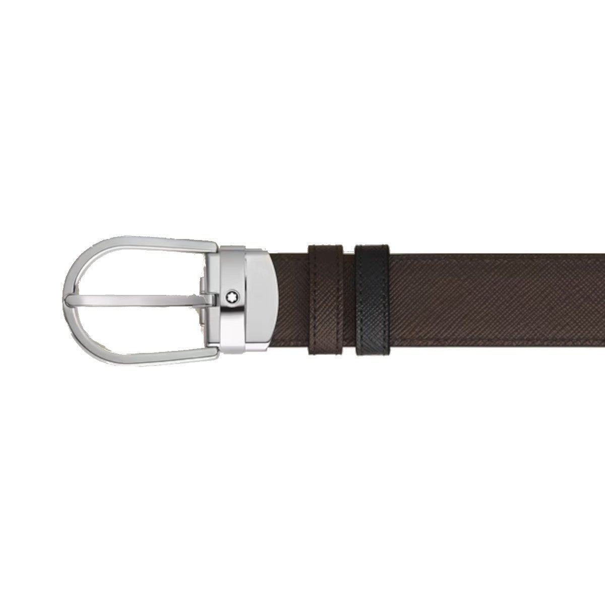 Ceinture hommeMontblancCeinture Réversible Montblanc Fer à Cheval 30 mm en Cuir Sartorial