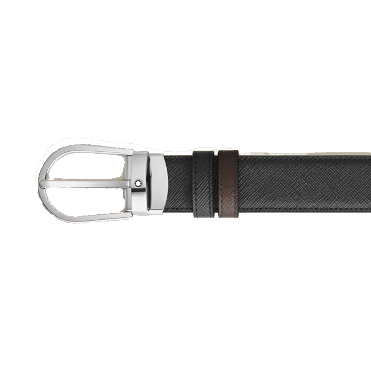 Ceinture hommeMontblancCeinture Réversible Montblanc Fer à Cheval 30 mm en Cuir Sartorial