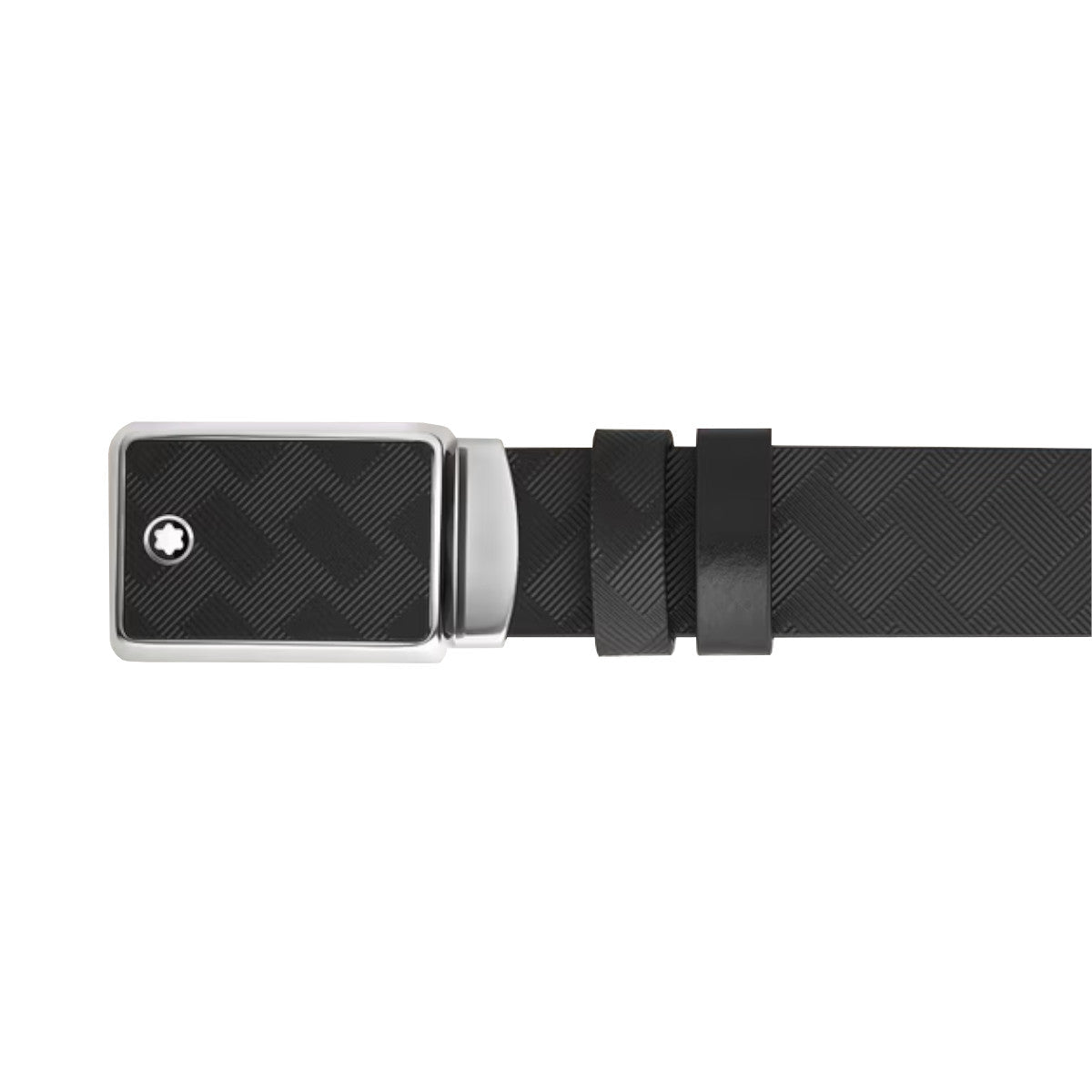 Ceinture hommeMontblancCeinture Réversible Plaque Marqueterie 35 mm en Cuir Extreme