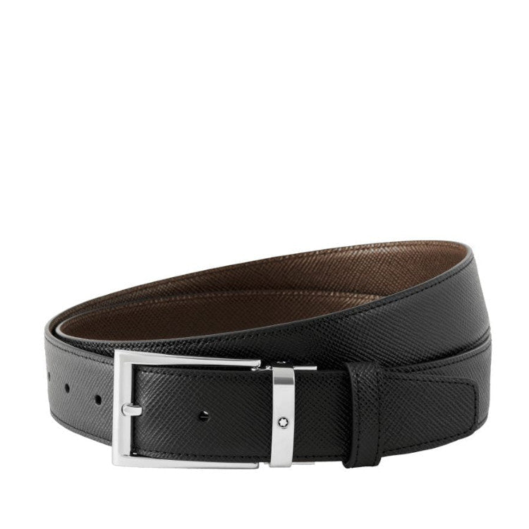 Ceinture hommeMontblancMontblanc Ceinture affaires réversible foncé à couper selon la taille
