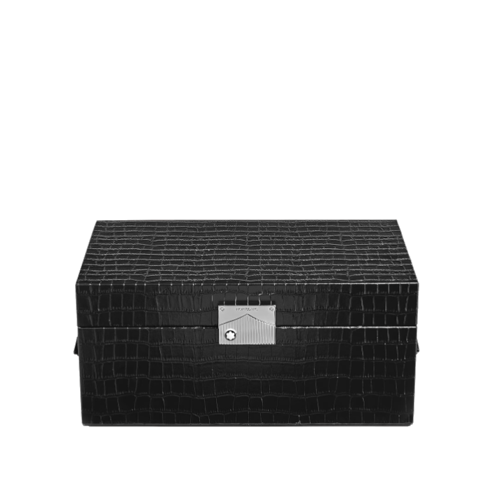 Collector's box for watches in embossed crocodile leather Collector's box for watches in embossed crocodile leather