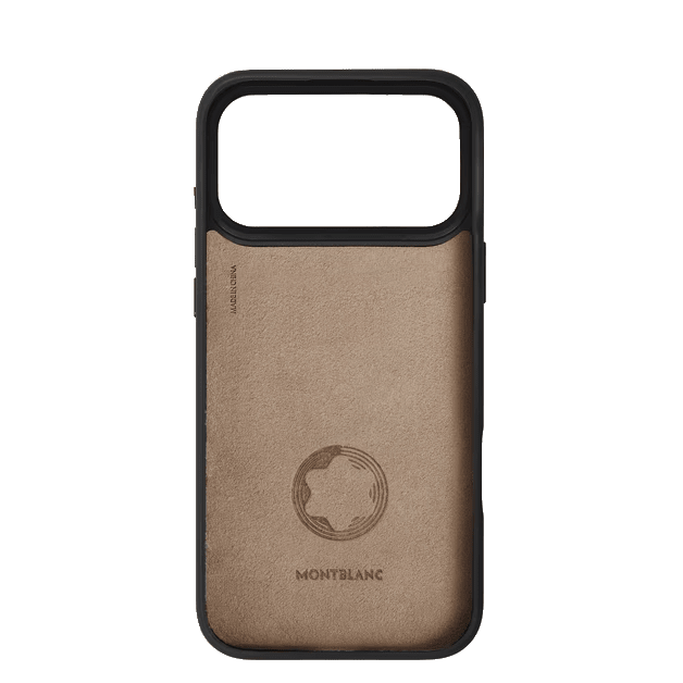 Étui pour téléphoneMontblancÉtui rigide pour iPhone 17 Pro Max en cuir Montblanc Sartorial