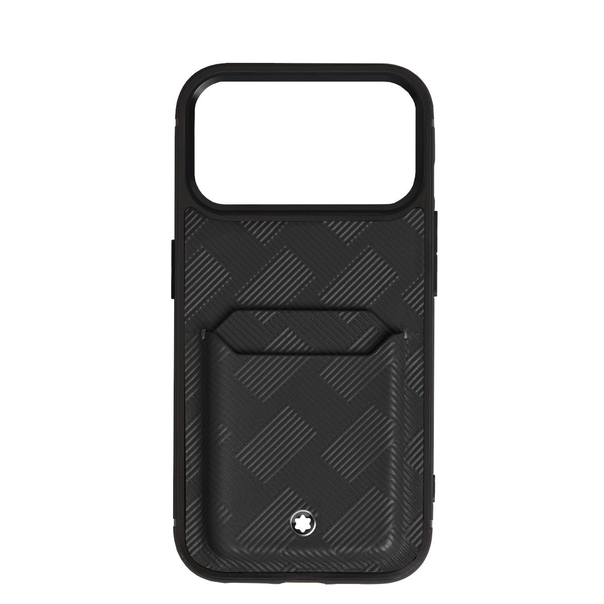 Étui pour téléphoneMontblancÉtui Rigide pour iPhone 18 Pro Montblanc avec 2cc en Cuir Extreme Noir
