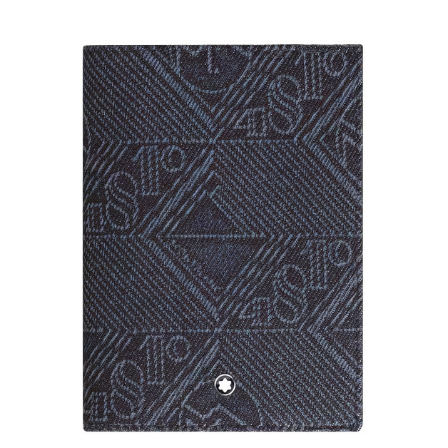 Portapassaporto Montblanc in tessuto denim 4810