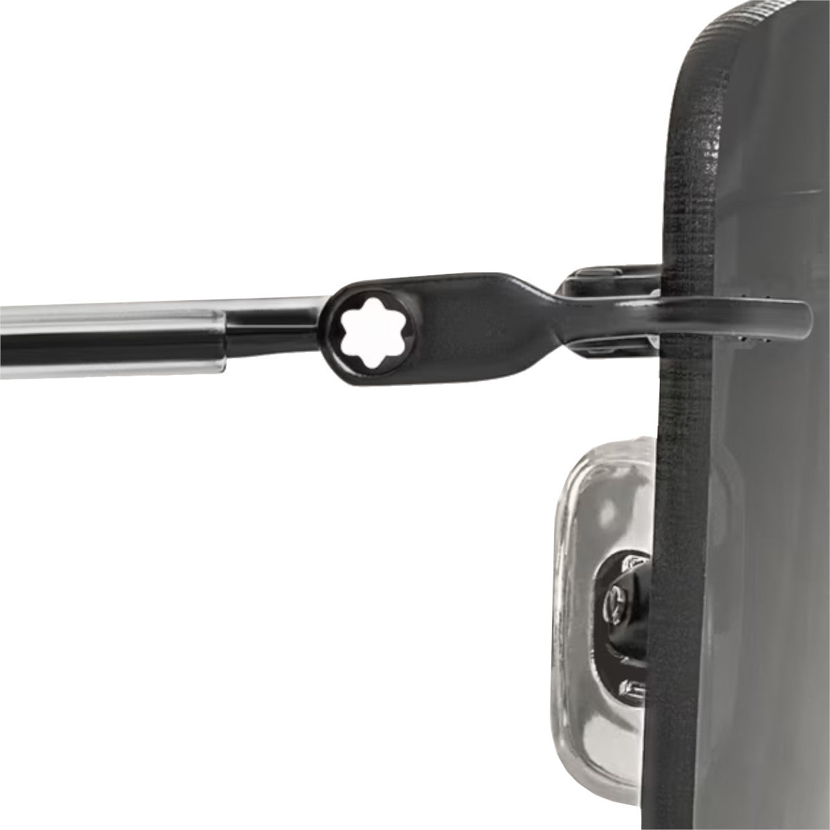 Montblanc square metal-frame sunglasses Black