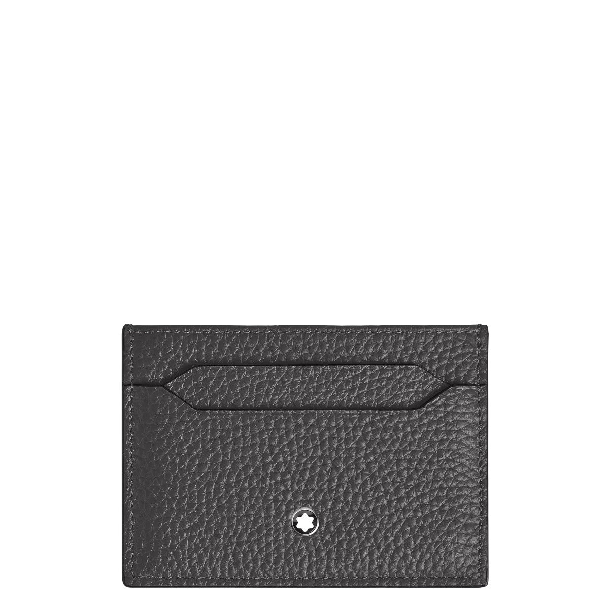 Montblanc 5cc Card Holder in Blue Grained Leather