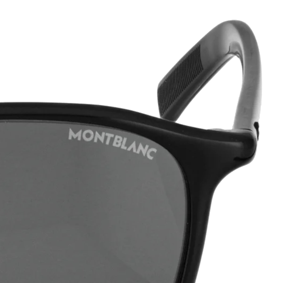 Lunettes de soleilMontblancLunettes de soleil carrées avec monture en acétate noir