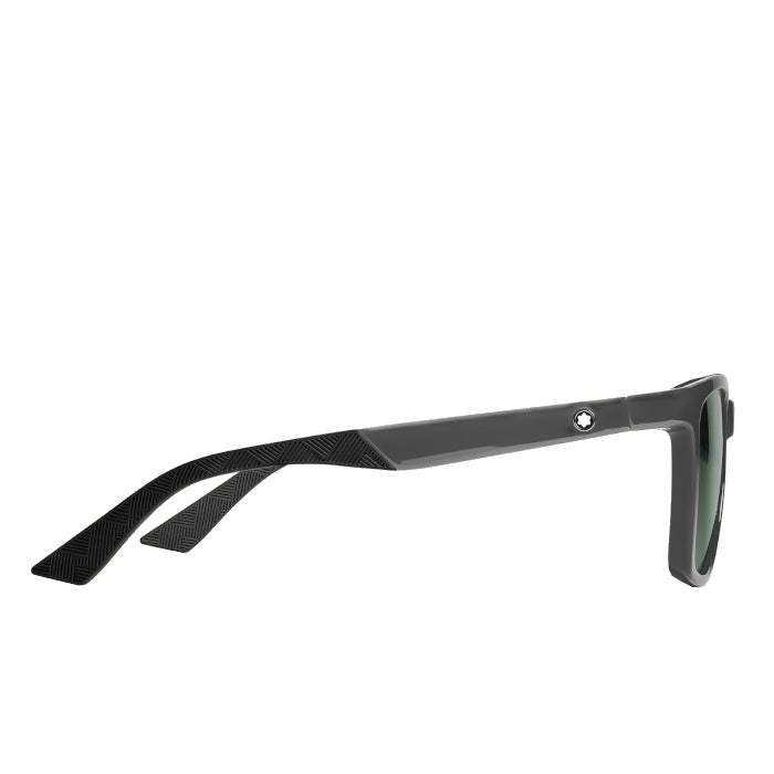Lunettes de soleilMontblancLunettes de soleil Montblanc carrées à monture injectée grise