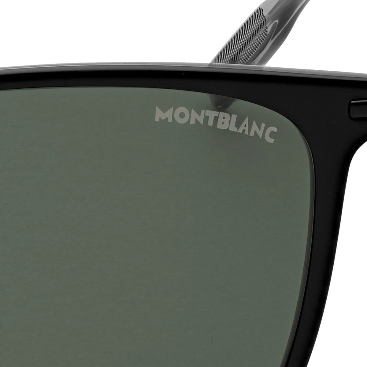 Lunettes de soleilMontblancLunettes de soleil Montblanc rectangulaires à monture injectée noire