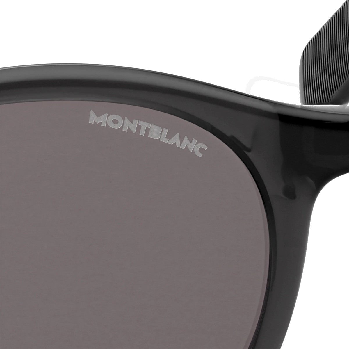 Lunettes de soleilMontblancLunettes de soleil rondes à monture injectée noire