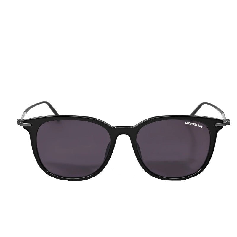 MontblancLunettes de soleil rectangulaires à monture en acétate noir