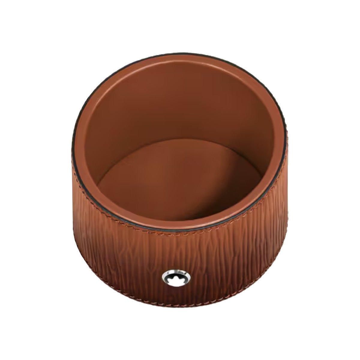 MontblancPlateau de Bureau Rond Moyen Format en Cuir Corteccia Sfumato