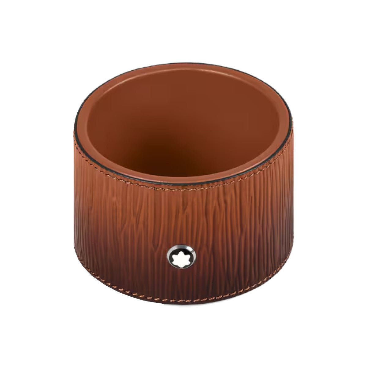 MontblancPlateau de Bureau Rond Moyen Format en Cuir Corteccia Sfumato