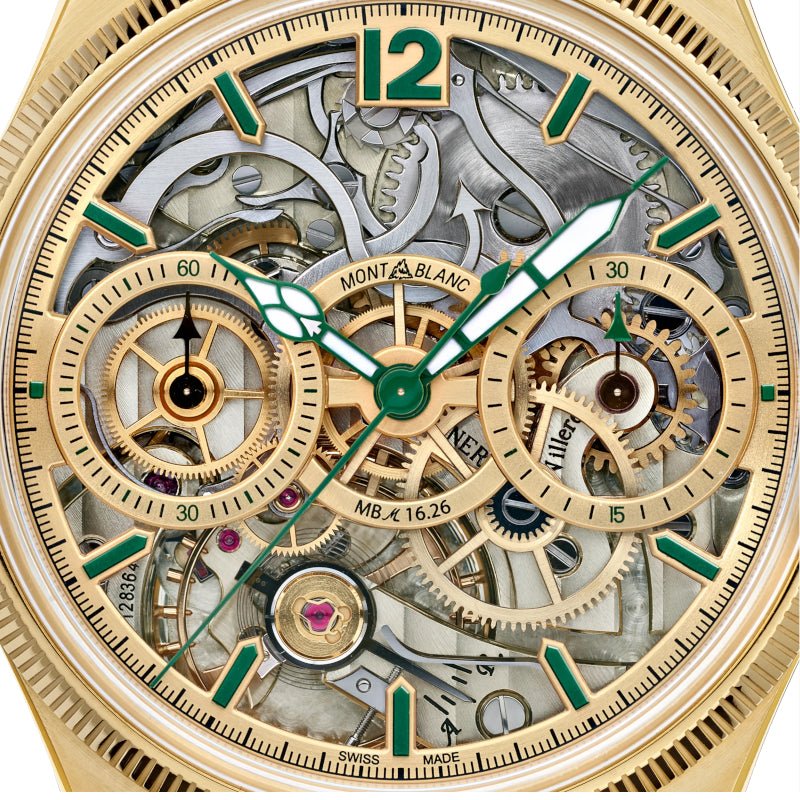 MontreMontblancMontre Montblanc 1858 The Unveiled Secret Minerva Monopusher Chronograph Limited Edition - 18 pièces