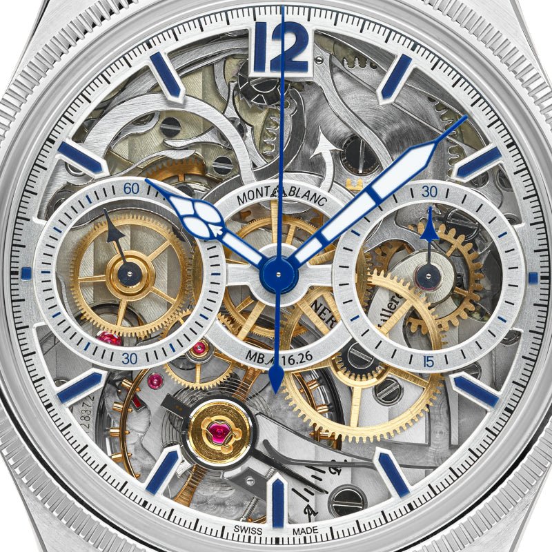 MontreMontblancMontre Montblanc 1858 The Unveiled Secret Minerva Monopusher Chronograph Limited Edition - 58 pièces