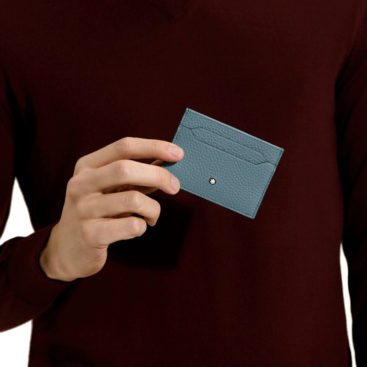 Porte-cartesMontblancPorte-Cartes 5cc Montblanc Grainé Bleu