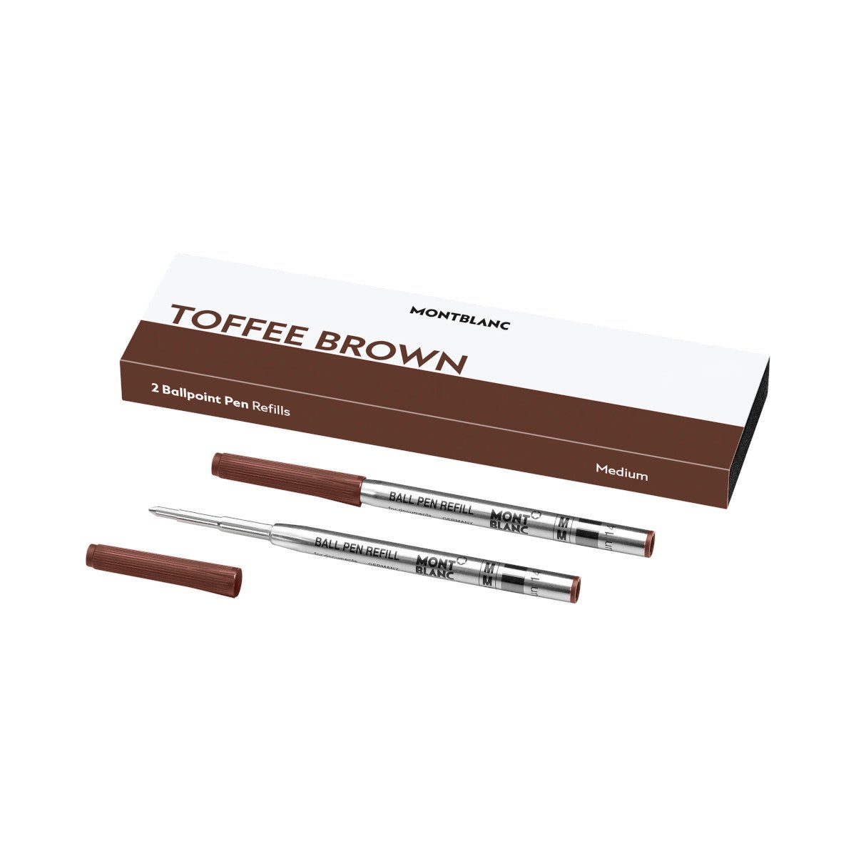 Recharge stylo billeMontblanc2 recharges pour stylo bille (M)Montblanc , Toffee Brown