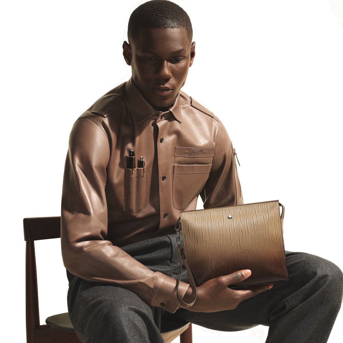 Sac pochetteMontblancPochette Montblanc effet sfumato