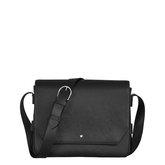 Montblanc Leather Messenger Bag Sartorial Black